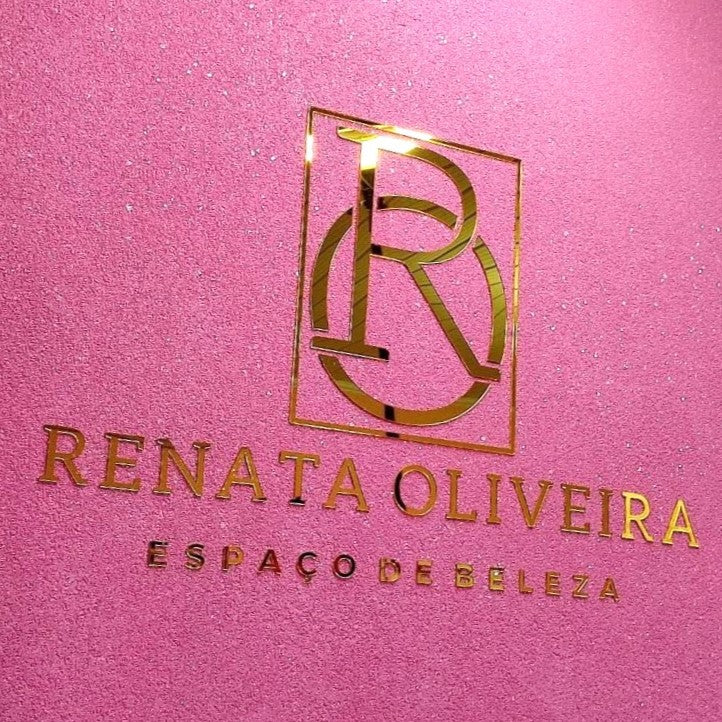 Logo em Acrílico Espelhado 2mm 120x70cm Cores Rose, Prateado e Dourado