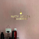 Logo de Parede em Acrílico Espelhado 2mm 70x40cm várias cores