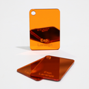 Logo em Acrílico Espelhado 2mm 80x50cm várias cores