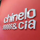 Logo em PVC expandido 10mm de espessura com face em adesivo vinil de alta qualidade várias cores