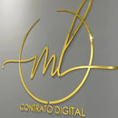 Logo de Parede em Acrílico Espelhado 2mm 70x40cm várias cores