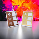 Quadro de Mesa Display - Placa 3 Funções