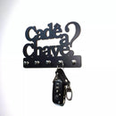 Porta Chaves Cadê a Chave Decorativo de Parede em MDF 6mm