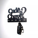 Porta Chaves Cadê a Chave Decorativo de Parede em MDF 6mm