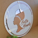 Sua Logo Personalizada em Acrílico Espelhado com Base 2mm Cores Rose, Prateado, Dourado, Lilas, Bronze, Azul, Vermelho