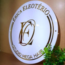 Sua Logo Personalizada em Acrílico Espelhado com Base 2mm Cores Rose, Prateado, Dourado, Lilas, Bronze, Azul, Vermelho