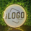 Logo em Acrílico Espelhado Com LED Personalizada base 2mm Cores Rose, Prateado, Dourado, Lilas