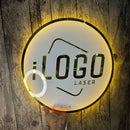 Logo em Acrílico Espelhado Com LED Personalizada base 2mm Cores Rose, Prateado, Dourado, Lilas