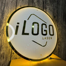 Logo em Acrílico Espelhado Com LED Personalizada base 2mm Cores Rose, Prateado, Dourado, Lilas